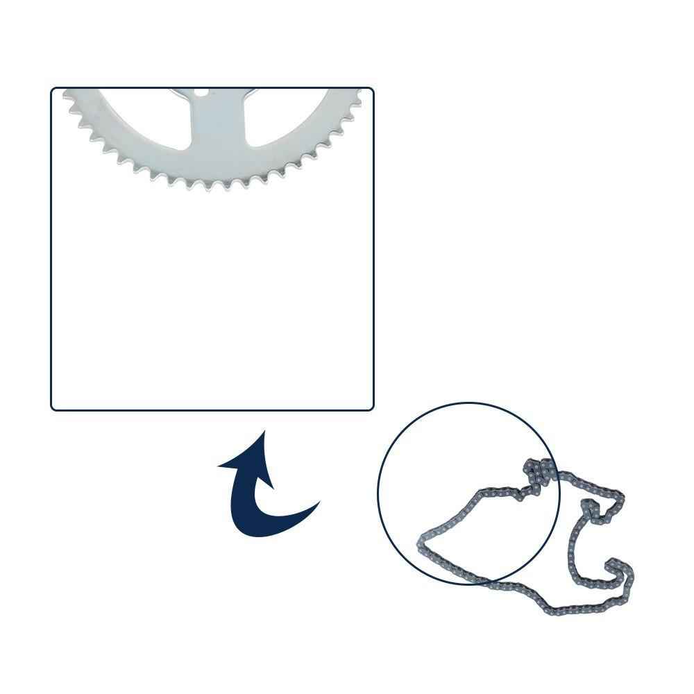T8F 54T Rear Drive Chain With Chain Sprocket For Mini Bike ATV Quad Go Kart