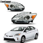 Halogen Headlights For 2012-2013-2014-15 Toyota Prius Chrome Housing Left+Right