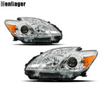 Halogen Headlights For 2012-2013-2014-15 Toyota Prius Chrome Housing Left+Right