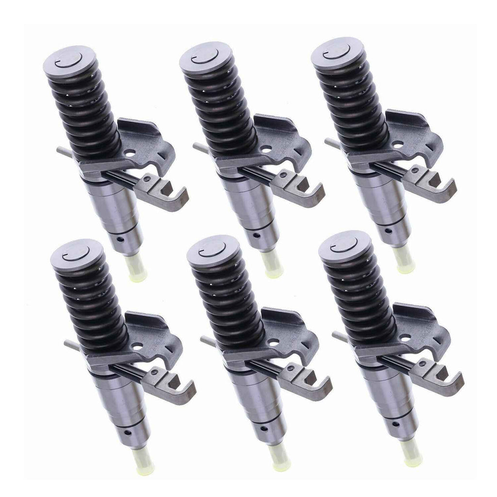 6X Fuel Injector 107-7732 127-8216 for Caterpillar 3116 3114 Engine 953C 963B