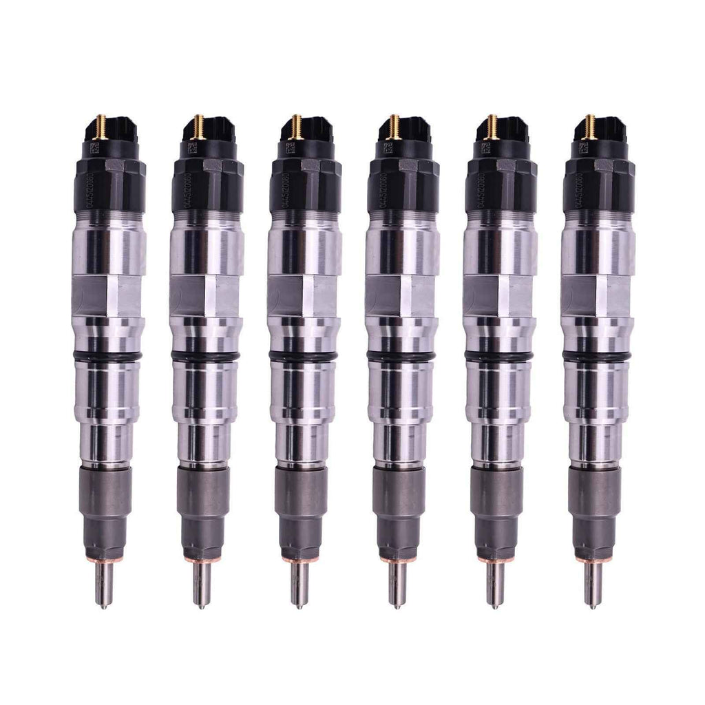 6X Fuel Injector 65104017004 forDoosan DL06 DL200 DL250 TXL200-2 DX140LC DX255LC
