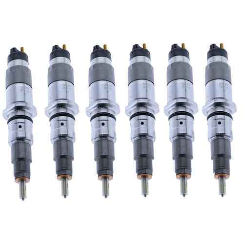 6X Fuel Injector 3976372 5263262 6754-11-3100 ForCummins QSB6.7 0445120231