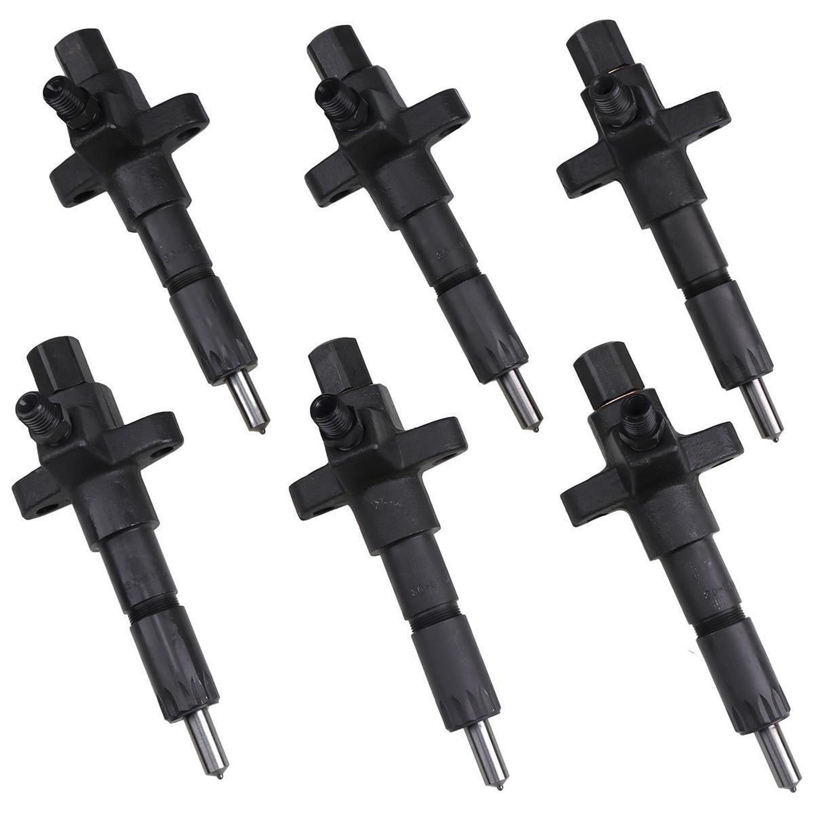 6X Fuel Injector 9430611425 1-15300250-2 for Isuzu 6BD1 Hitachi EX120-2 EX200-2