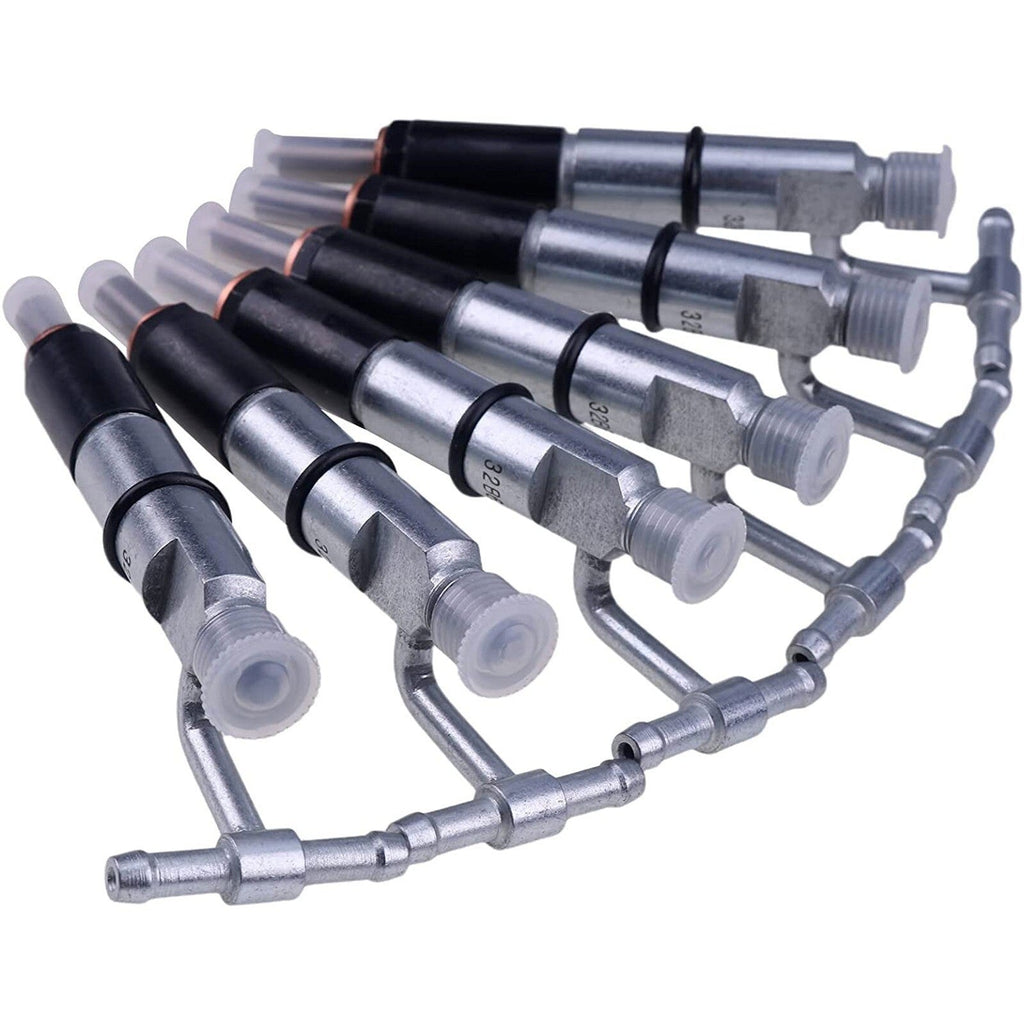 6X Fuel Injector 128-3293 for Caterpillar 3046 Engine 315 315B 939C D5G D5C III