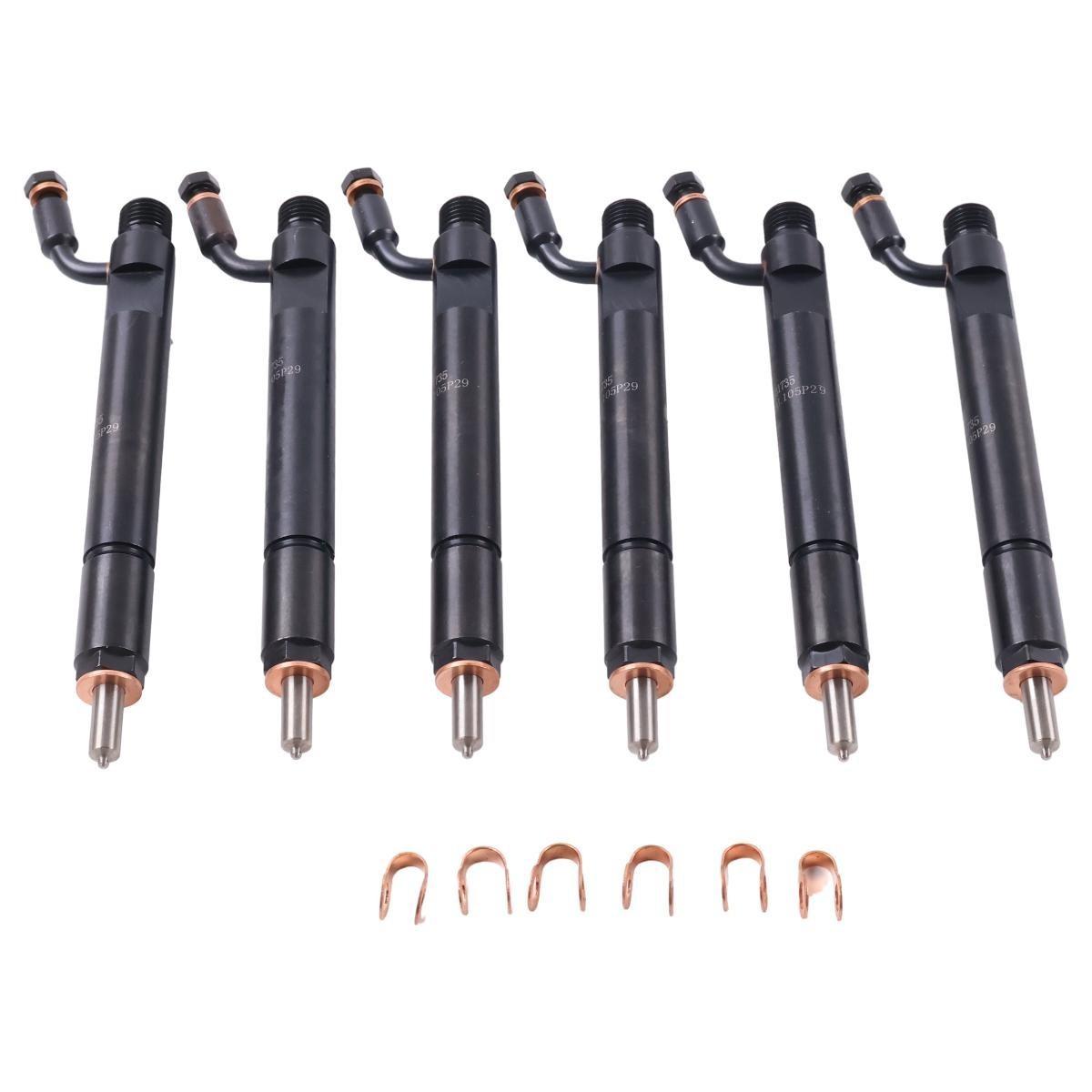6X Fuel Injector 3931735 for Cummins 6CT Engine 8.3 Case 2388 255 0432191531
