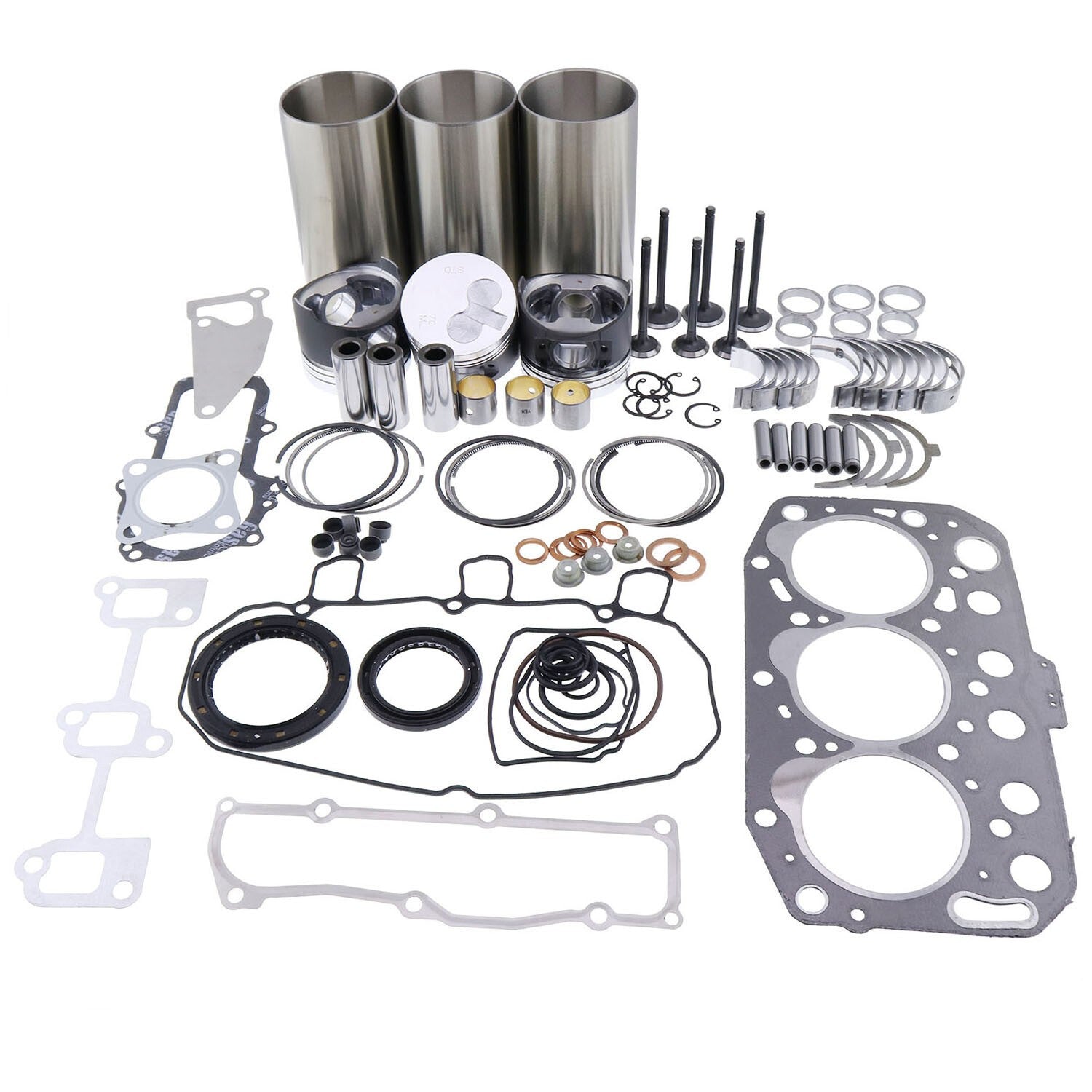 Overhaul Rebuild Kit for Thermo King TK3.70 Yanmar VIO17  VIO10-2 Engine 3TNV70