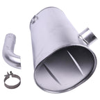 Muffler 324-4156 for Caterpillar C6 C6.4 Engine 320D 320DL 320DLN 323DL 320D LRR