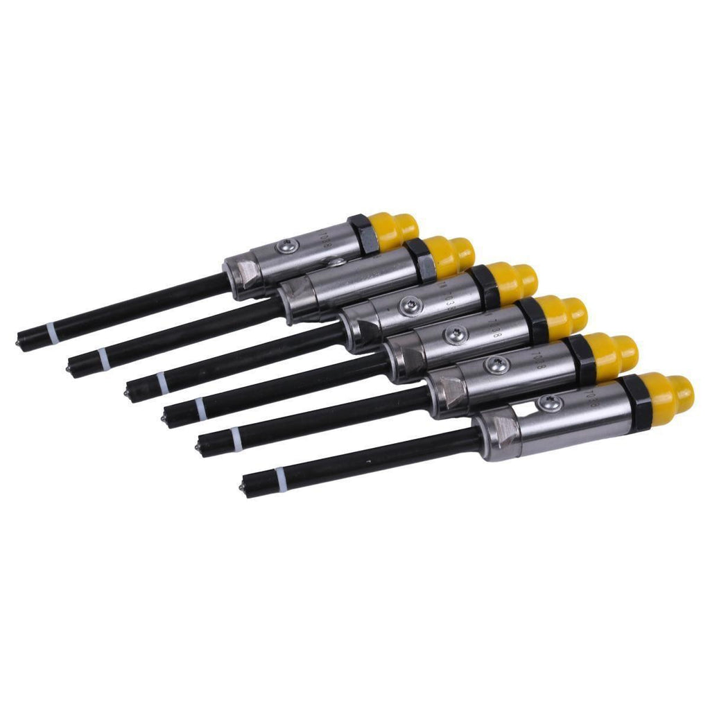 6X Fuel Injector 0R-4124 7W-7038 For Caterpillar D6H D6D D6R Engine 3306 3306B