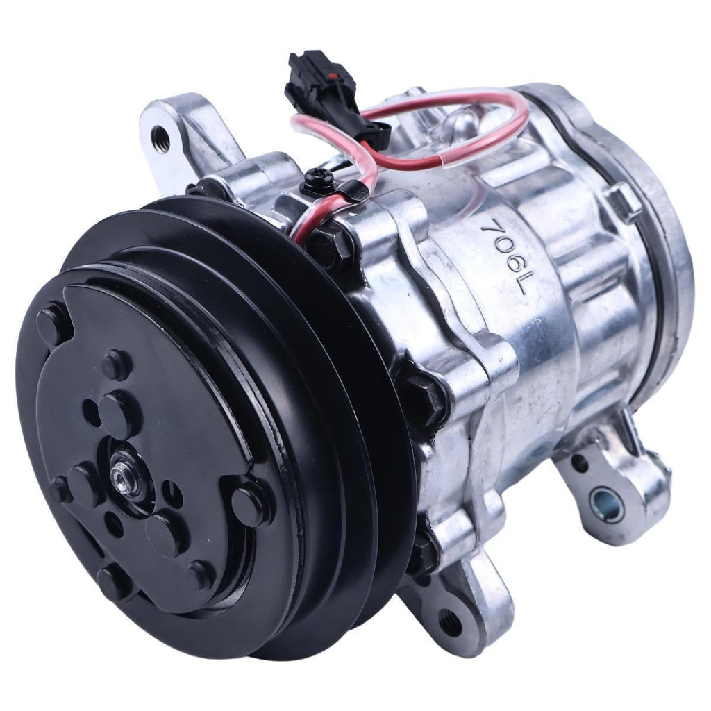 12V SD7B10 A/C Compressor KHR3536 for CASE CX75SR CX80 Crawler Excavator