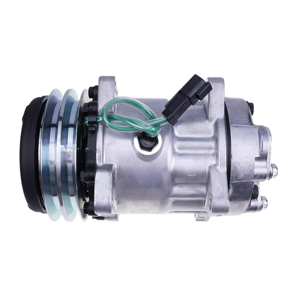 24V 2 Grooves SD7H15 A/C Compressor 8045 6035 for Volvo Wheel Loader Excavator