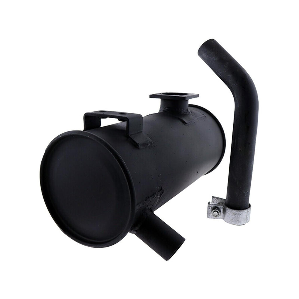 Muffler Silencer For Yanmar VIO75 Excavator 400mmH 170mmD Inlet 60mm Outlet 40mm