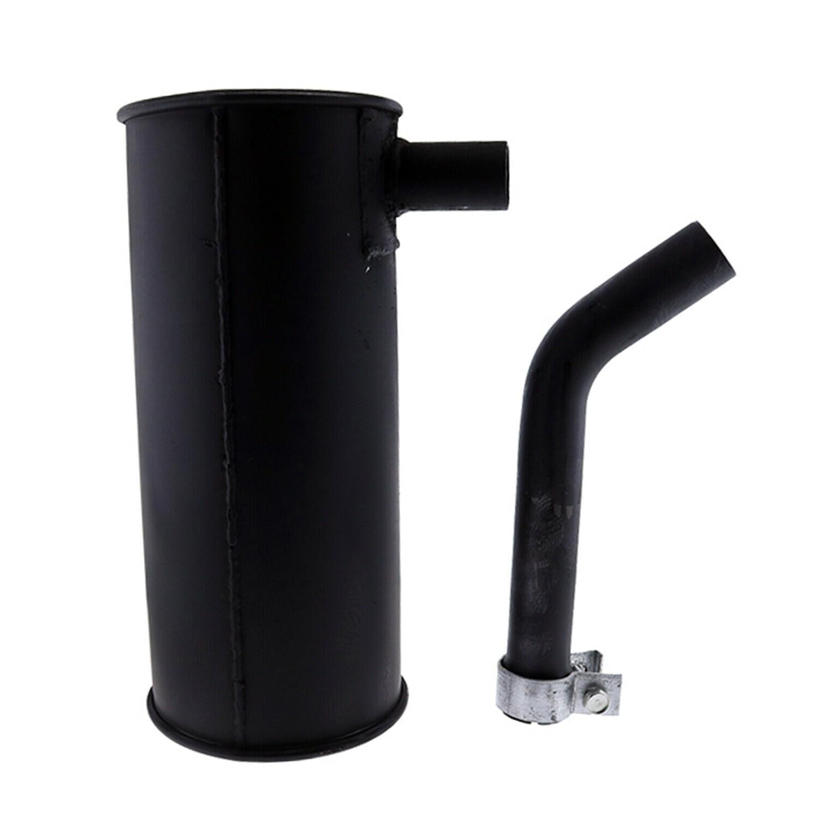 Muffler Silencer For Yanmar VIO75 Excavator 400mmH 170mmD Inlet 60mm Outlet 40mm