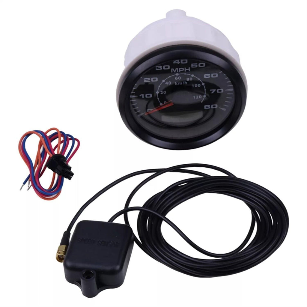 12V/24V 85mm GPS Speedometer Odometer for ATV UTV Car Boat 0-80MPH 0-120km/h