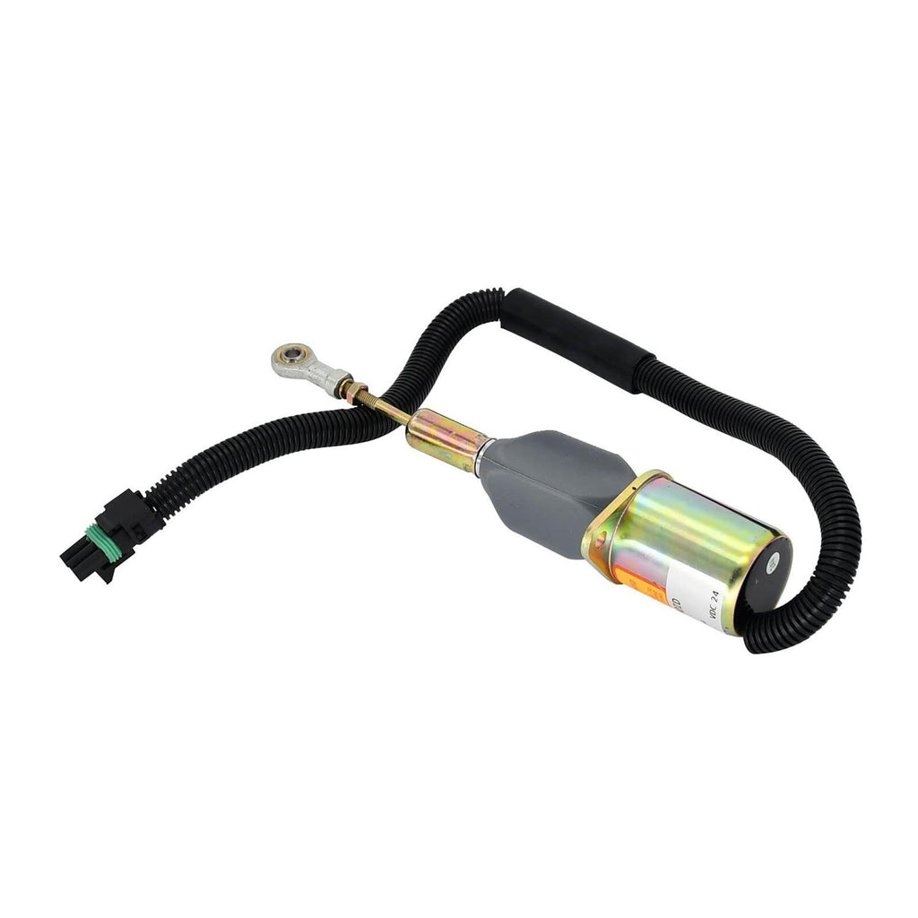 Fuel Shutoff Solenoid RE504223 for John Deere 7.6L 6076 8.1L 6081 Engine 653E