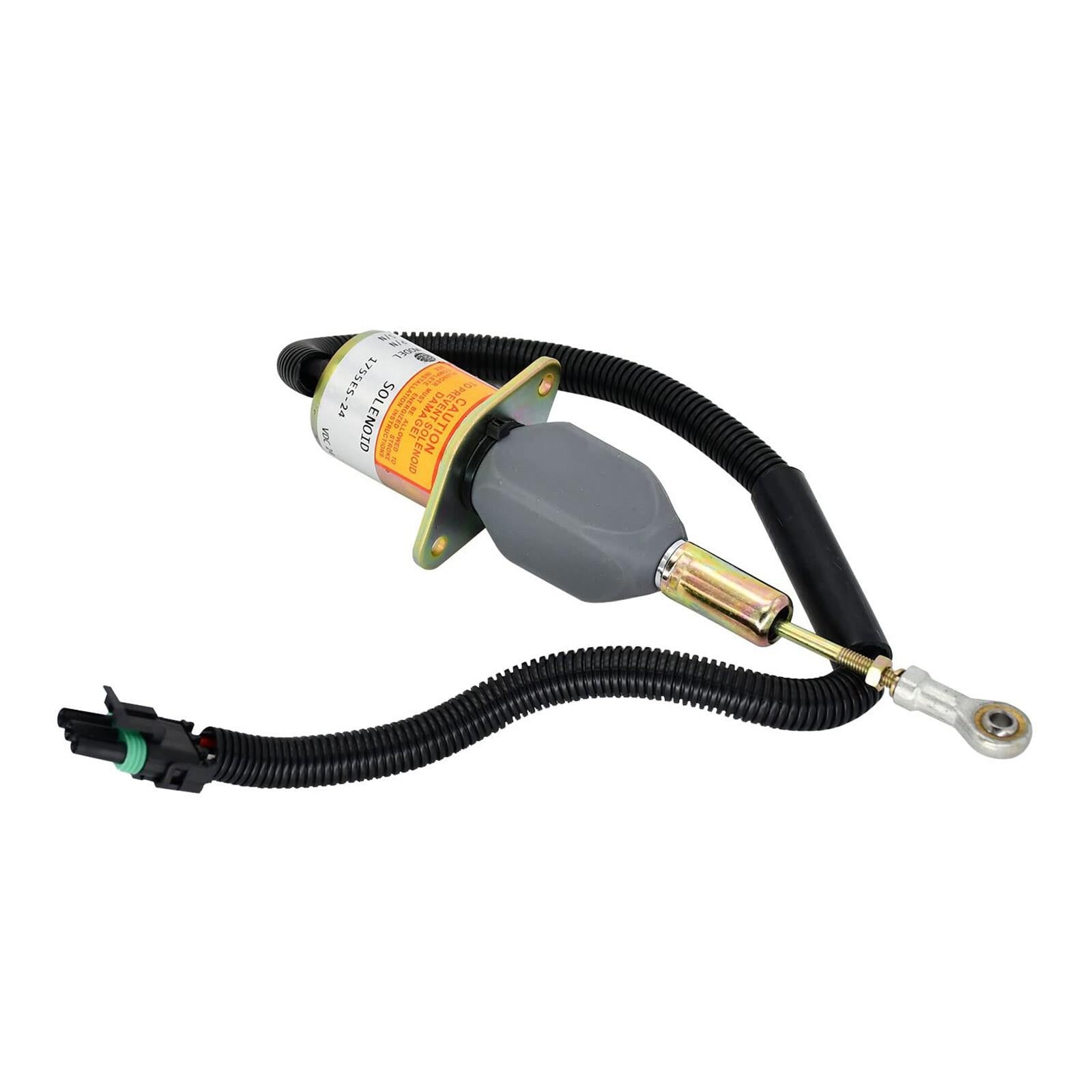Fuel Shutoff Solenoid RE504223 for John Deere 7.6L 6076 8.1L 6081 Engine 653E