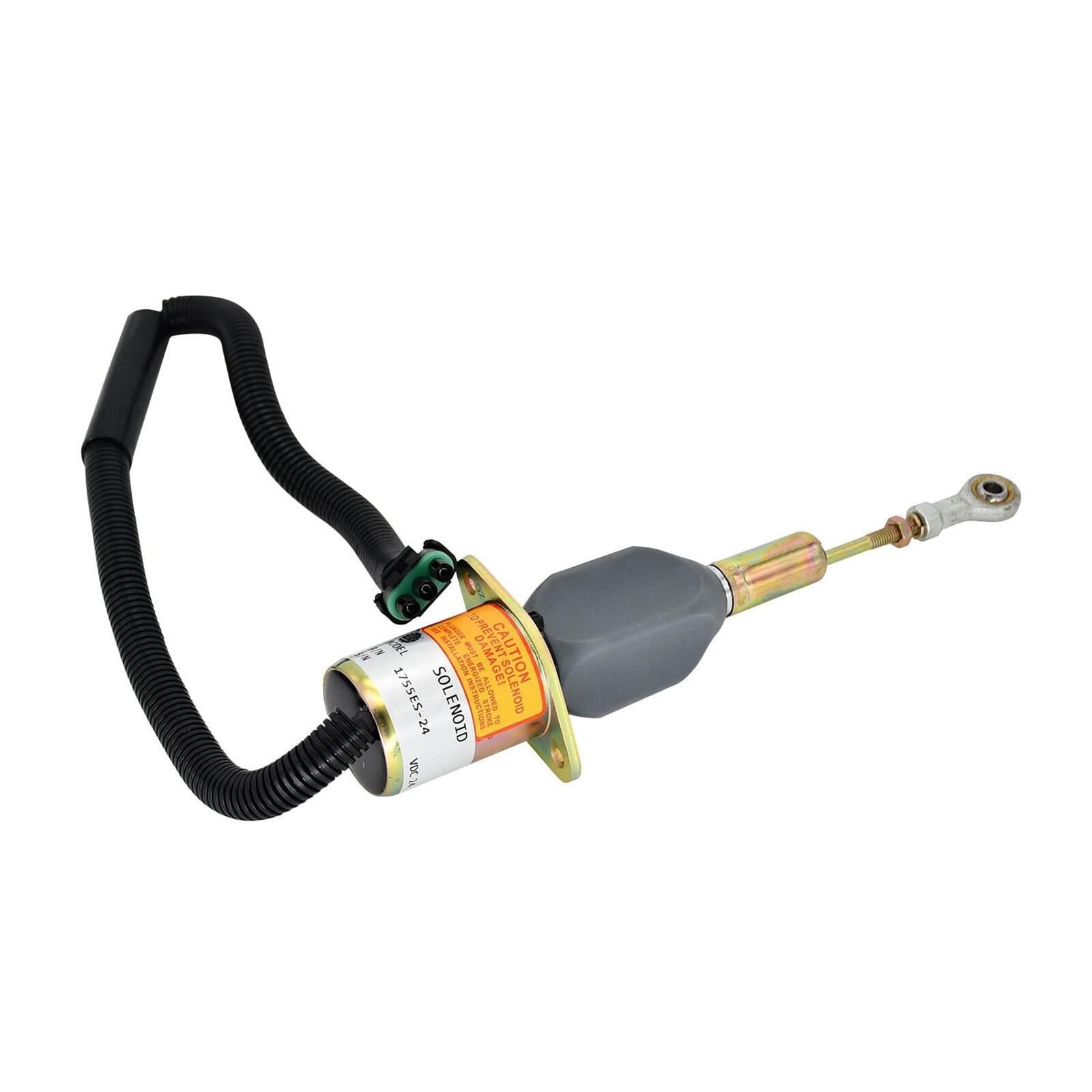 Fuel Shutoff Solenoid RE504223 for John Deere 7.6L 6076 8.1L 6081 Engine 653E