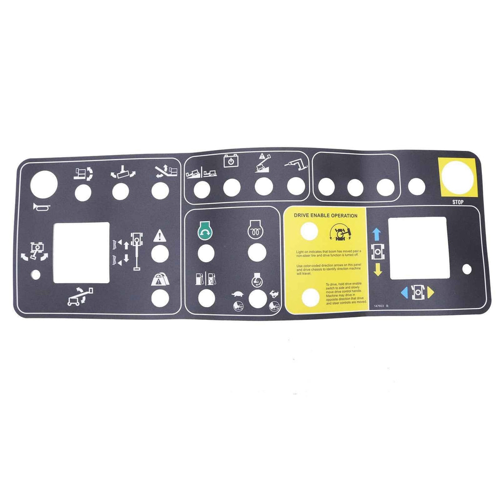 Platform Control Panel Decal 147603GT for Genie Boom Lift S-60 S-65 S-80 S-85