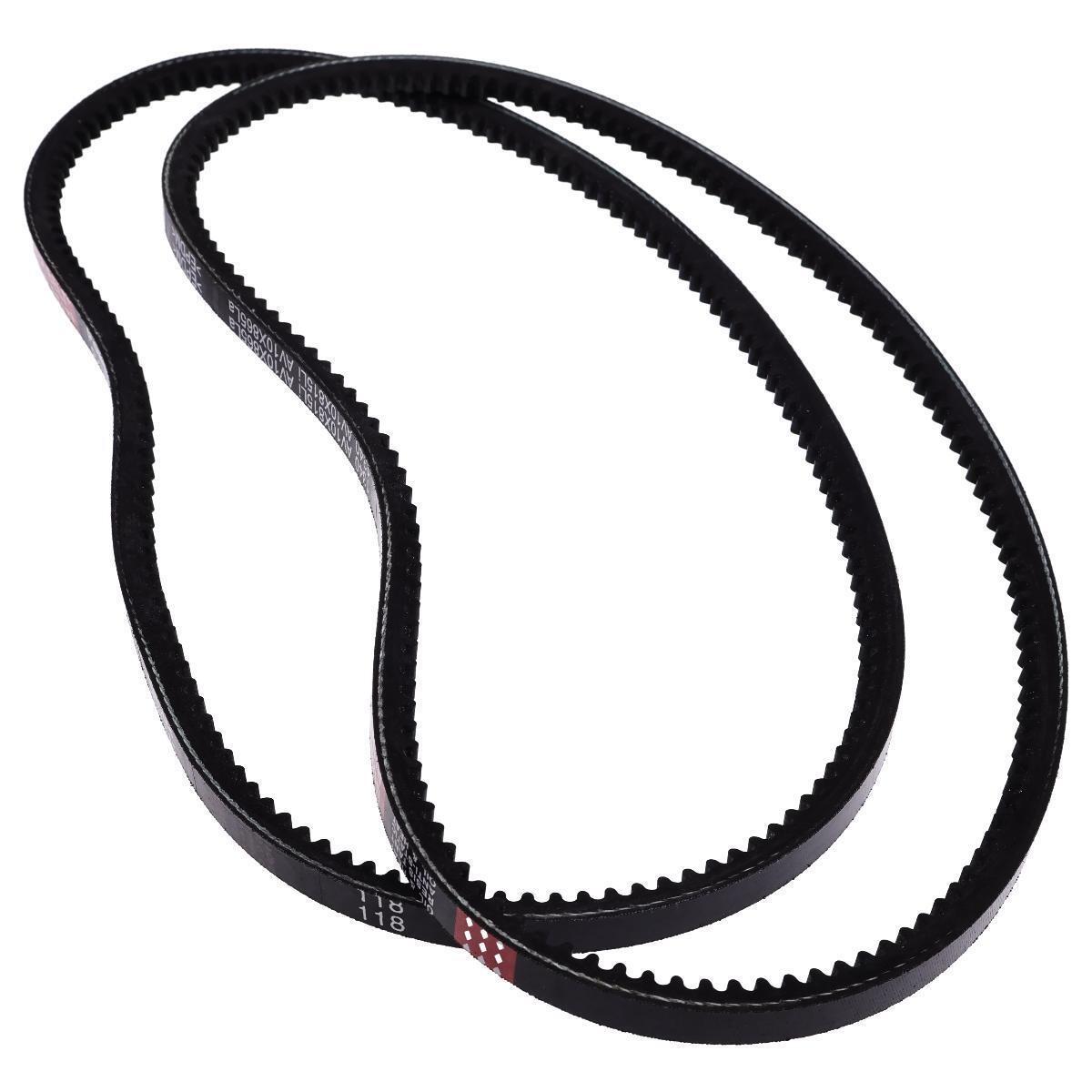 2X Alternator Belt 6686683 for Bobcat MT52 MT55 MT85 Mini Track Loader