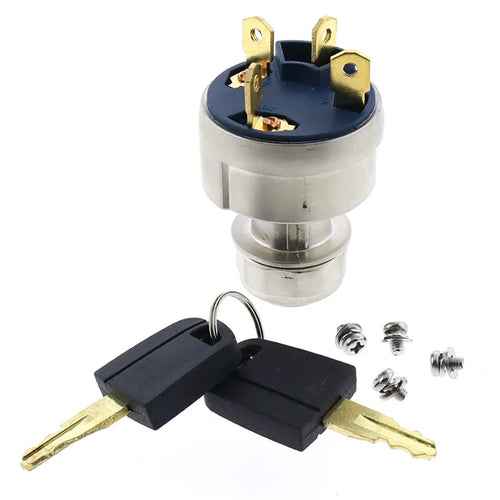 4 Terminal Ignition Switch 2373530 w/Key For CAT 303CR 305CR Engine K4N S4L2