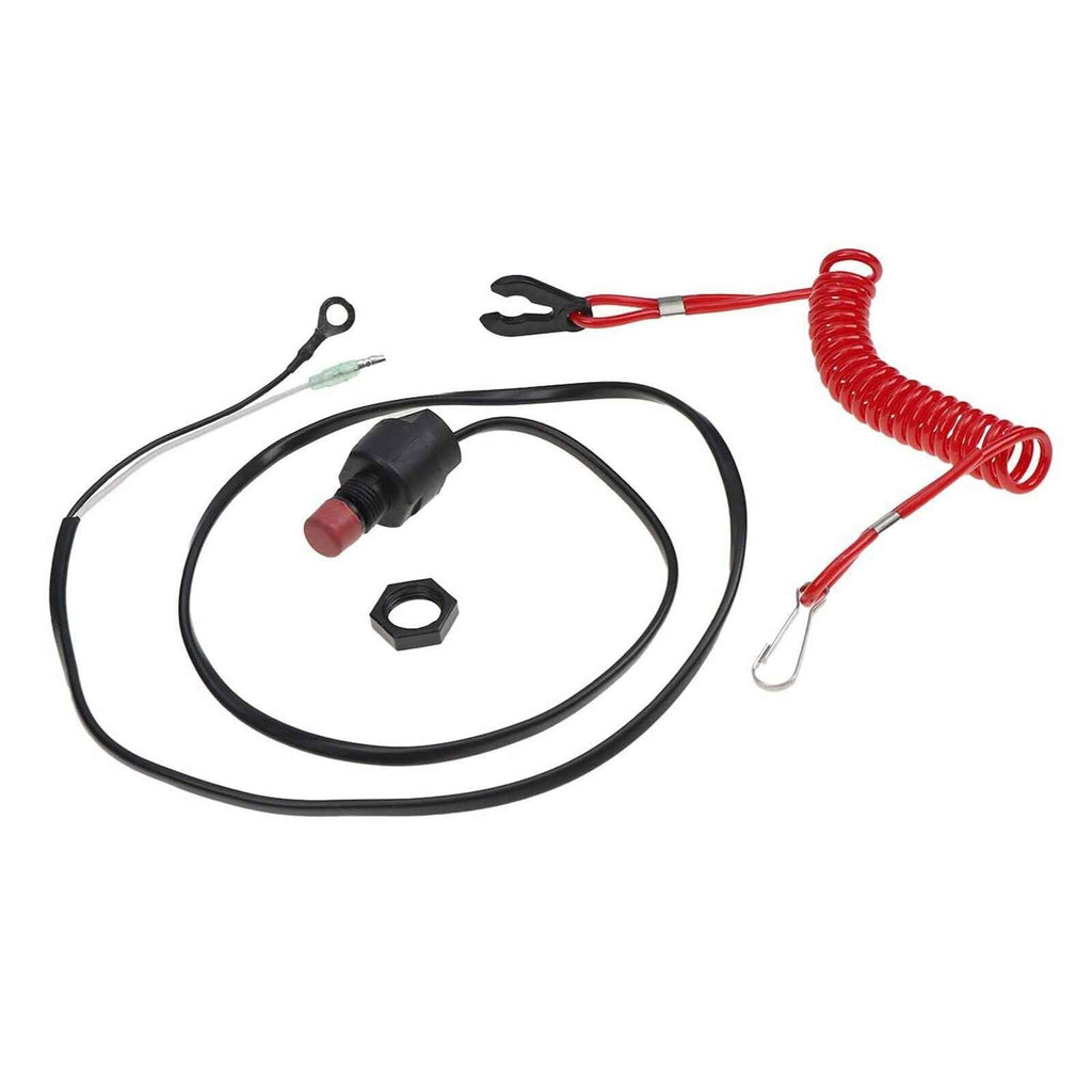 Kill Stop Switch Safety Lanyard 6E9-82575-09 for Yamaha 15HP 25HP 30HP Outboard