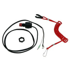 Kill Stop Switch Safety Lanyard 6E9-82575-09 for Yamaha 15HP 25HP 30HP Outboard