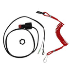 Kill Stop Switch Safety Lanyard 6E9-82575-09 for Yamaha 15HP 25HP 30HP Outboard