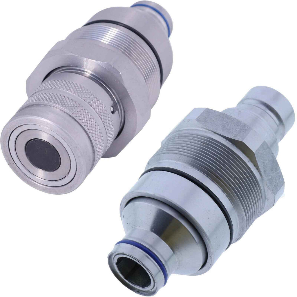 Flat Face Coupler Kit 7246802 7246799 ForBobcat 753 763 S175 T450 T250 S450 S770