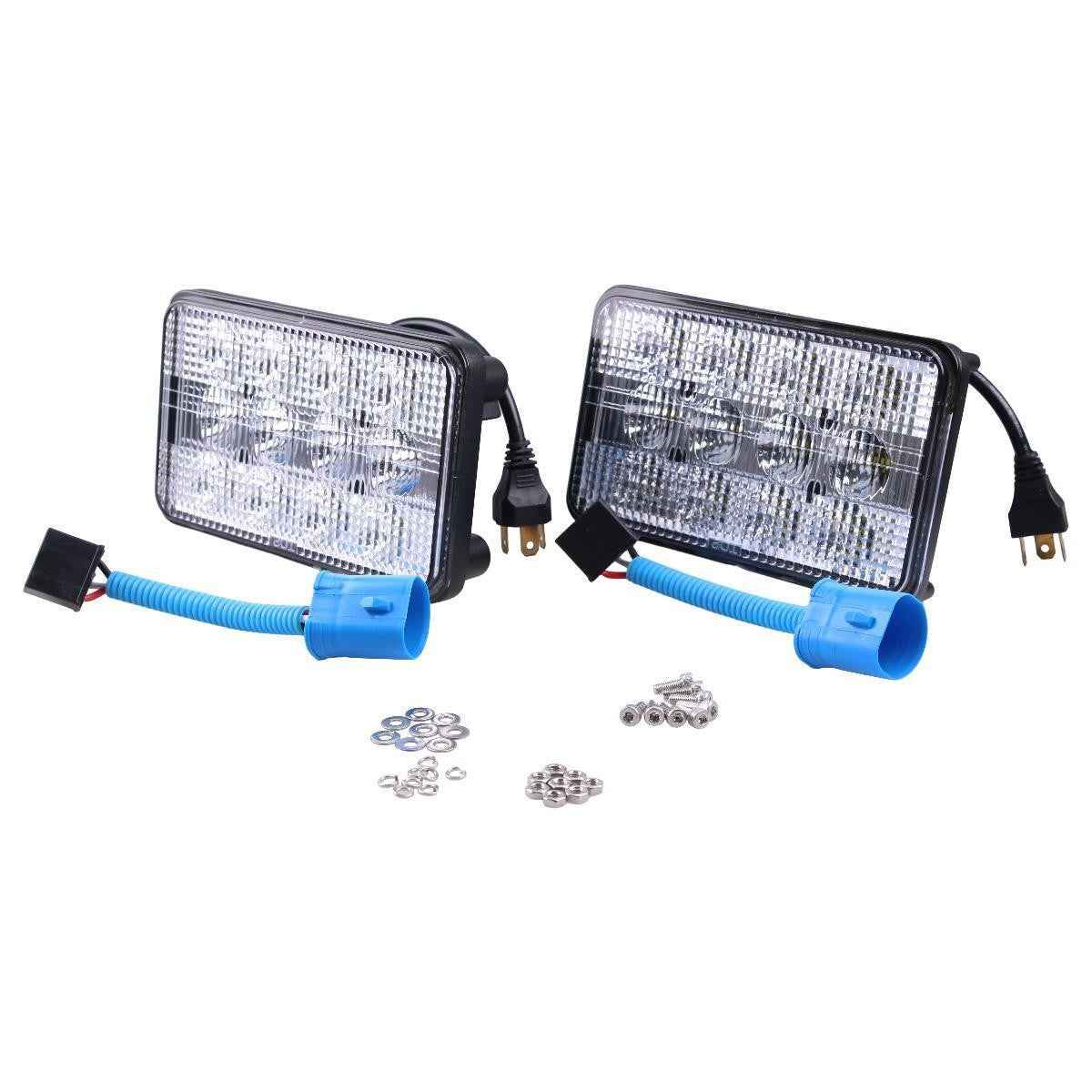 2x LED Headlight RE58638 RE195219 for John Deere 5104 5220 5310 5420 5503 5510