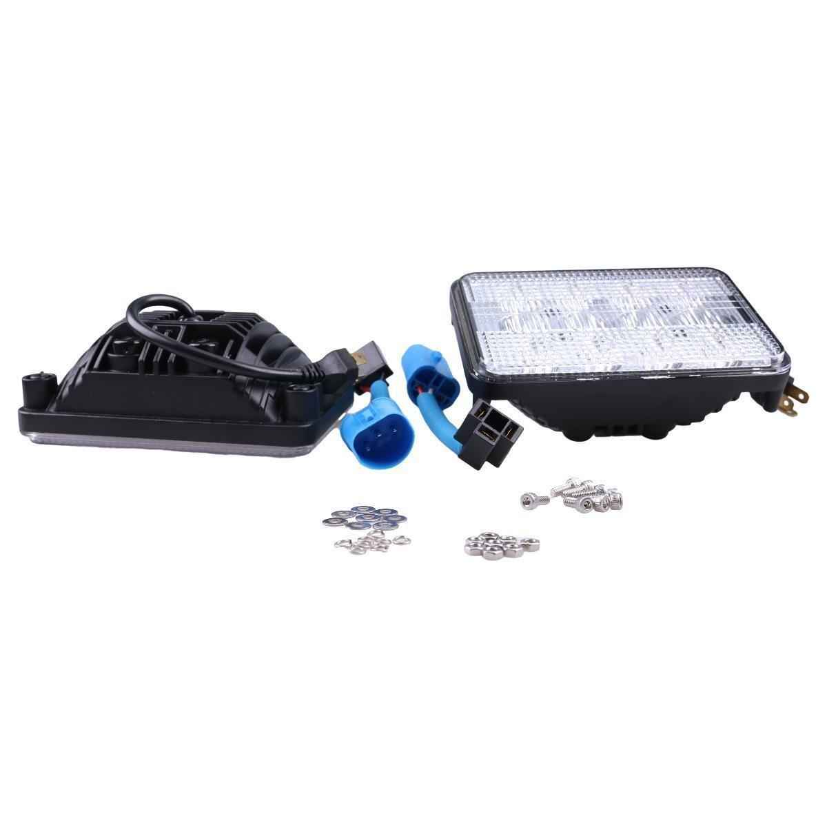 2x LED Headlight RE58638 RE195219 for John Deere 5104 5220 5310 5420 5503 5510