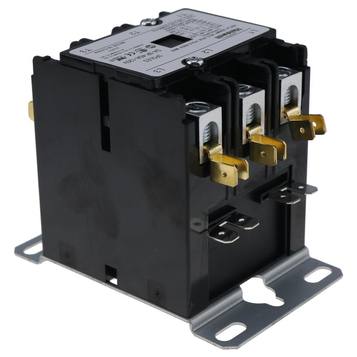 New 3 Pole 40 Amp 120V Coil Definite Purpose Contactor SA-3P-40A-120V