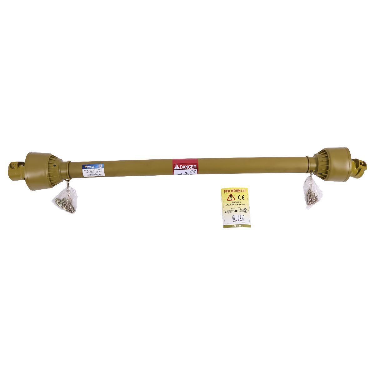 Tractor PTO Shaft Driveshaft for 1-3/8" x 6 Spline Both Ends 47"-69" Series 1