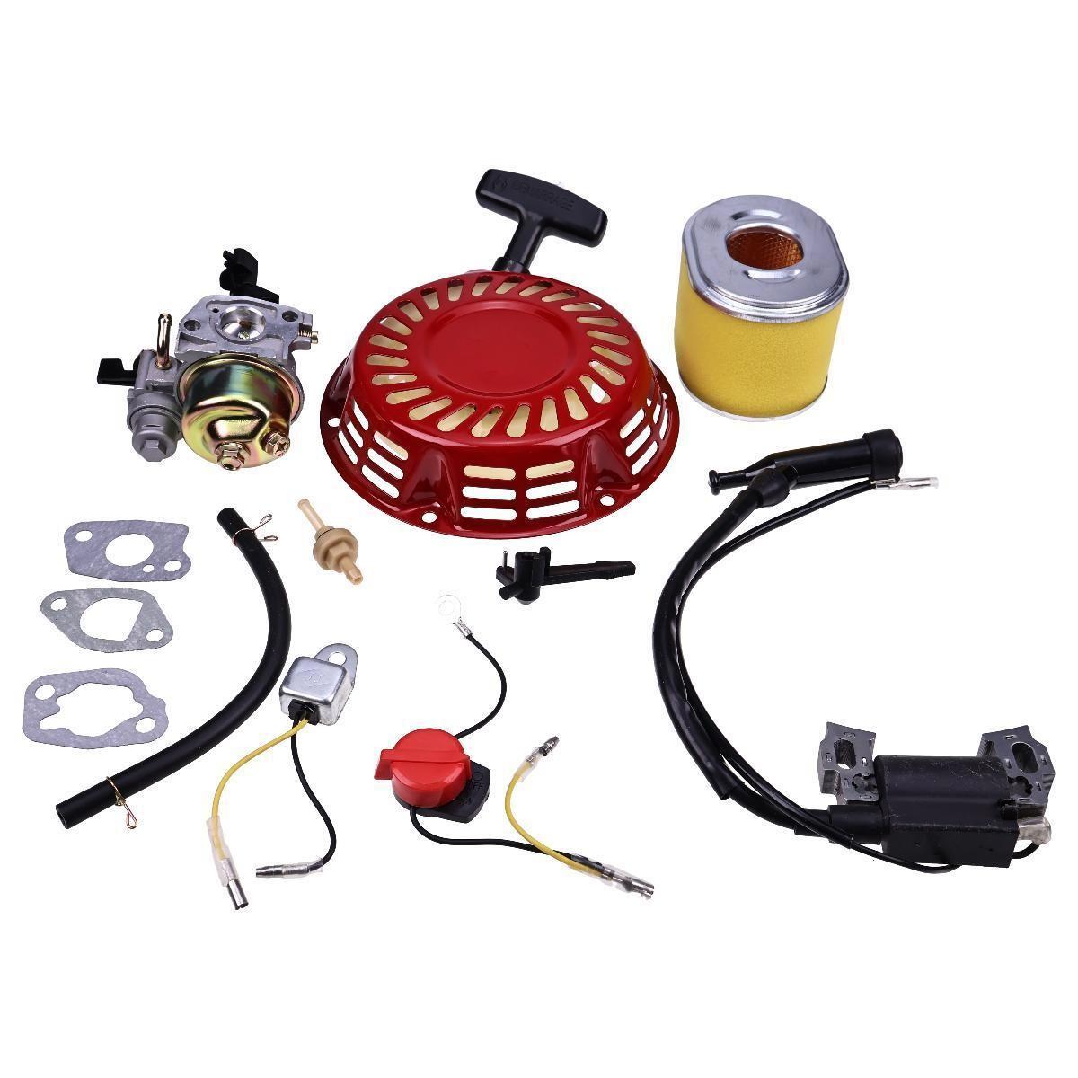 Carburetor Ignition Coil Recoil Starter for Honda GX140 GX160 GX200 5.5HP 6.5HP
