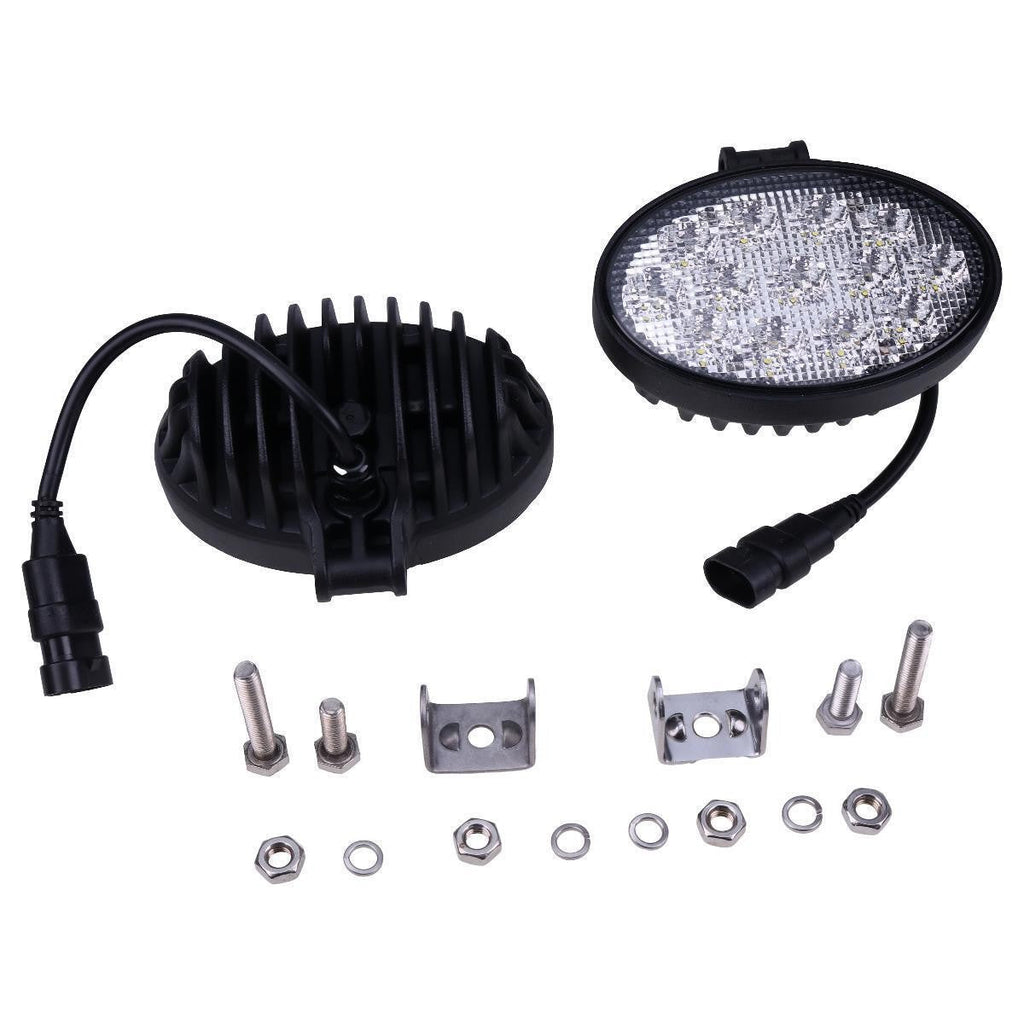 2X 12V to 24V 5.5" Oval 39W Led Floodlamp Work Light for CASE 580N 580SN 590SN