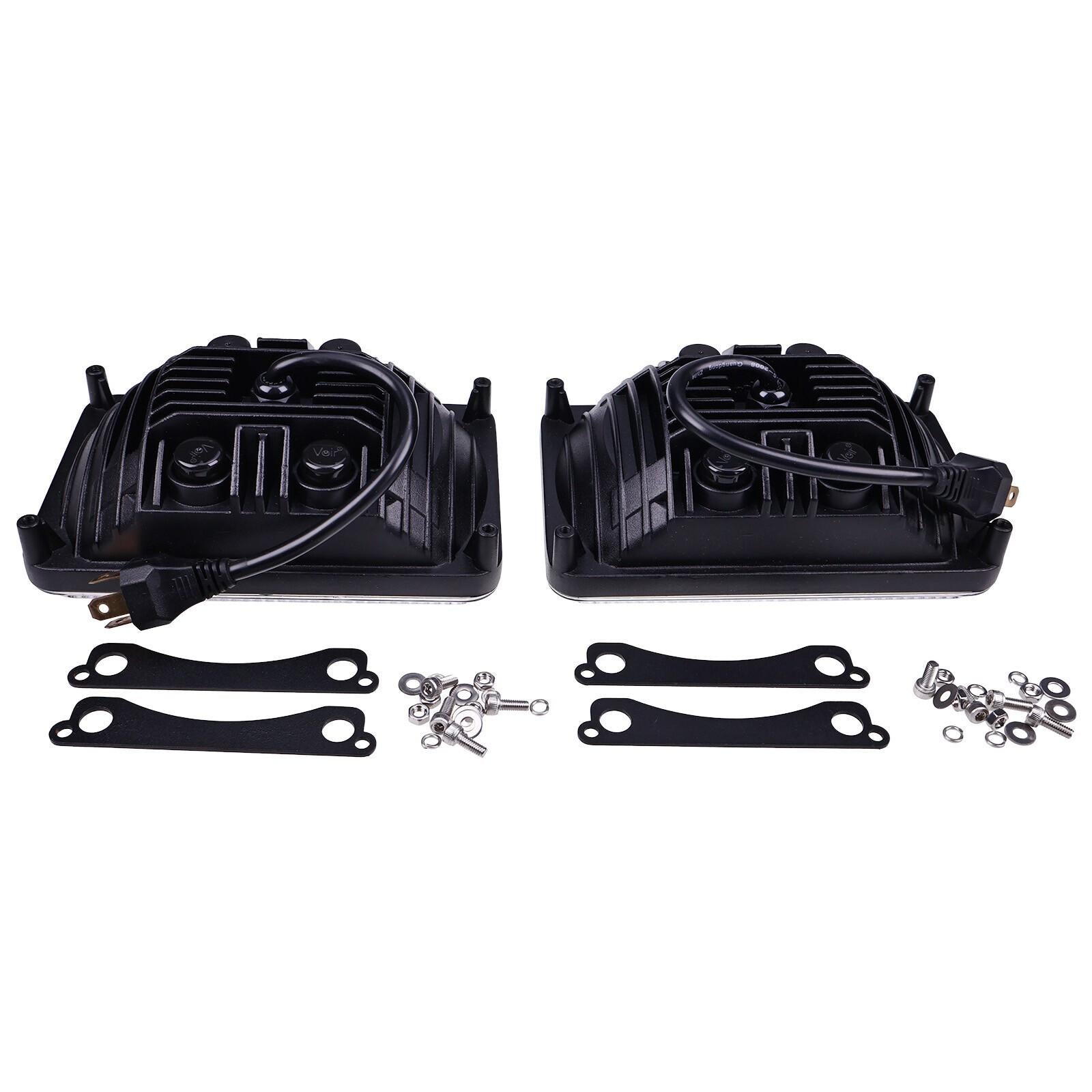 2X LED Headlight AL75338 For John Deere 5220 5510 6010 6110 6210 6300 7400 7610