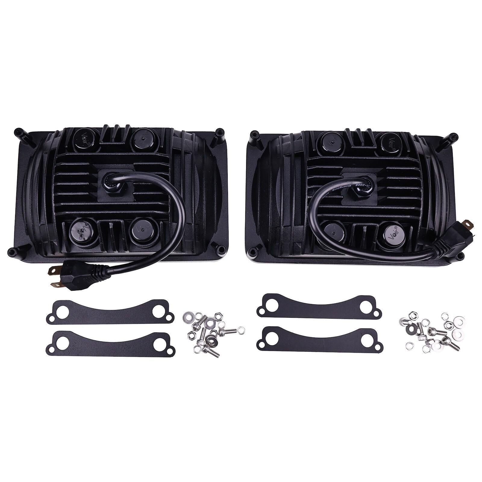 2X LED Headlight AL75338 For John Deere 5220 5510 6010 6110 6210 6300 7400 7610