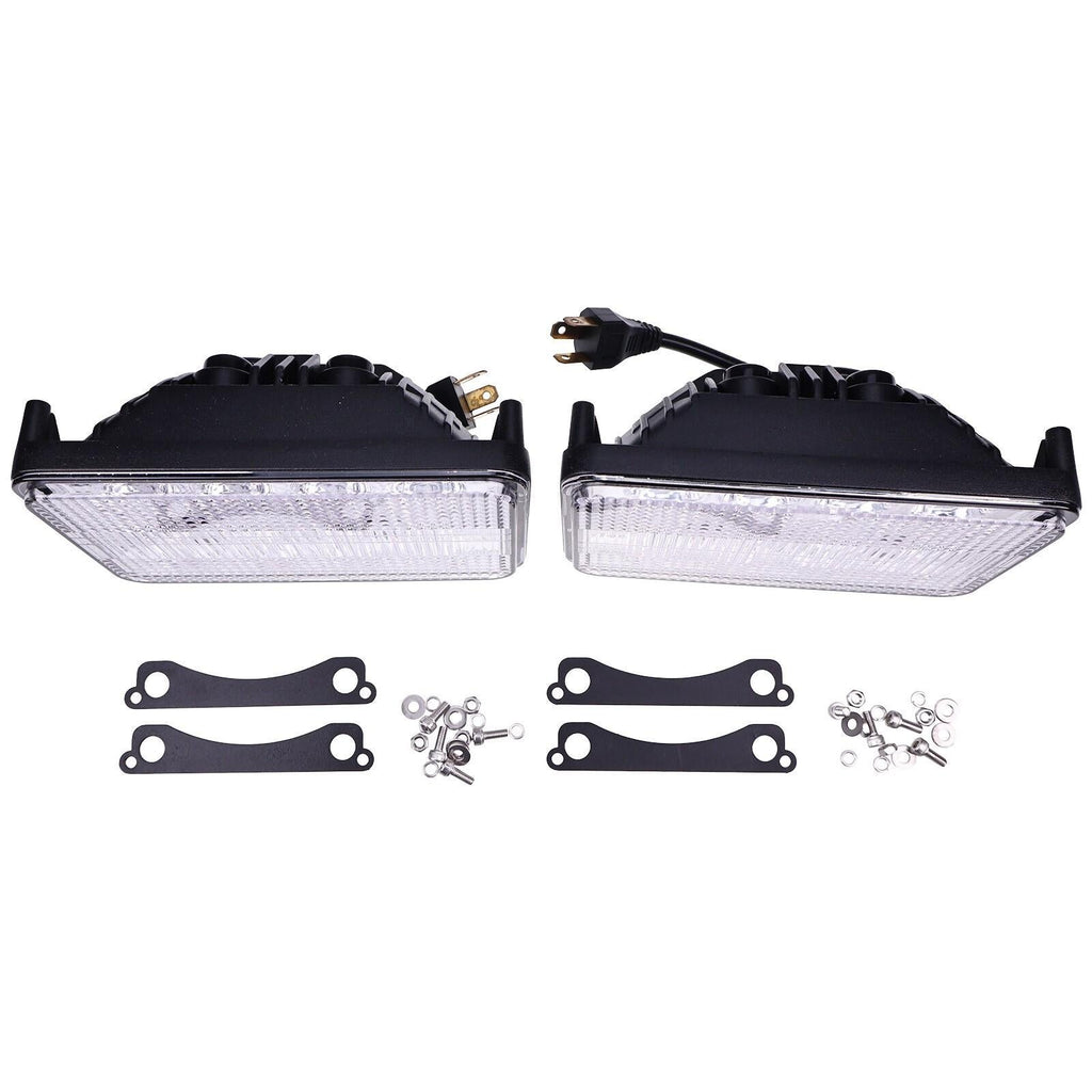 2X LED Headlight AL75338 For John Deere 5220 5510 6010 6110 6210 6300 7400 7610