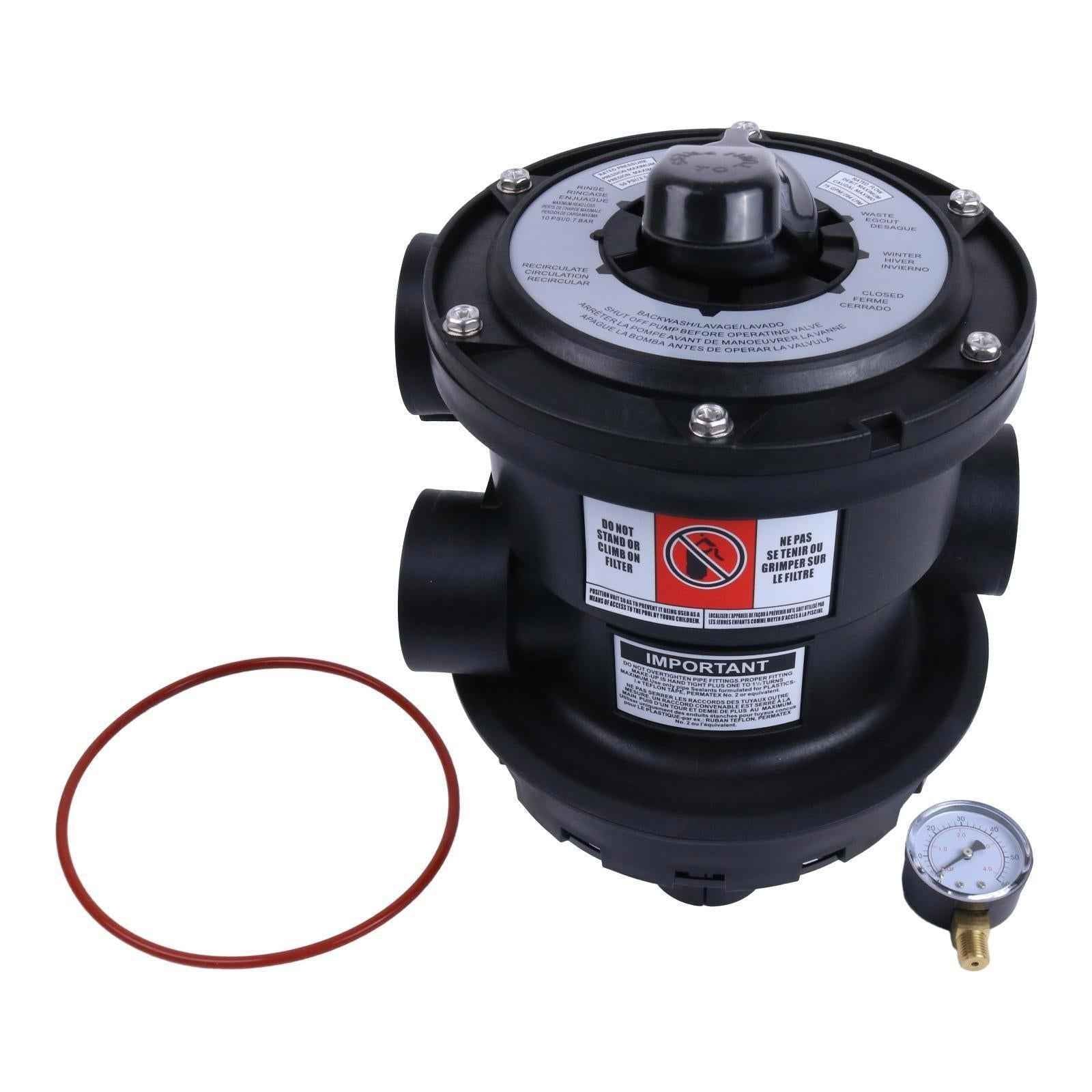 Vari-Flo Control 1-1/2" FIP Top Mount Multiport Valve SP0714T  for Hayward