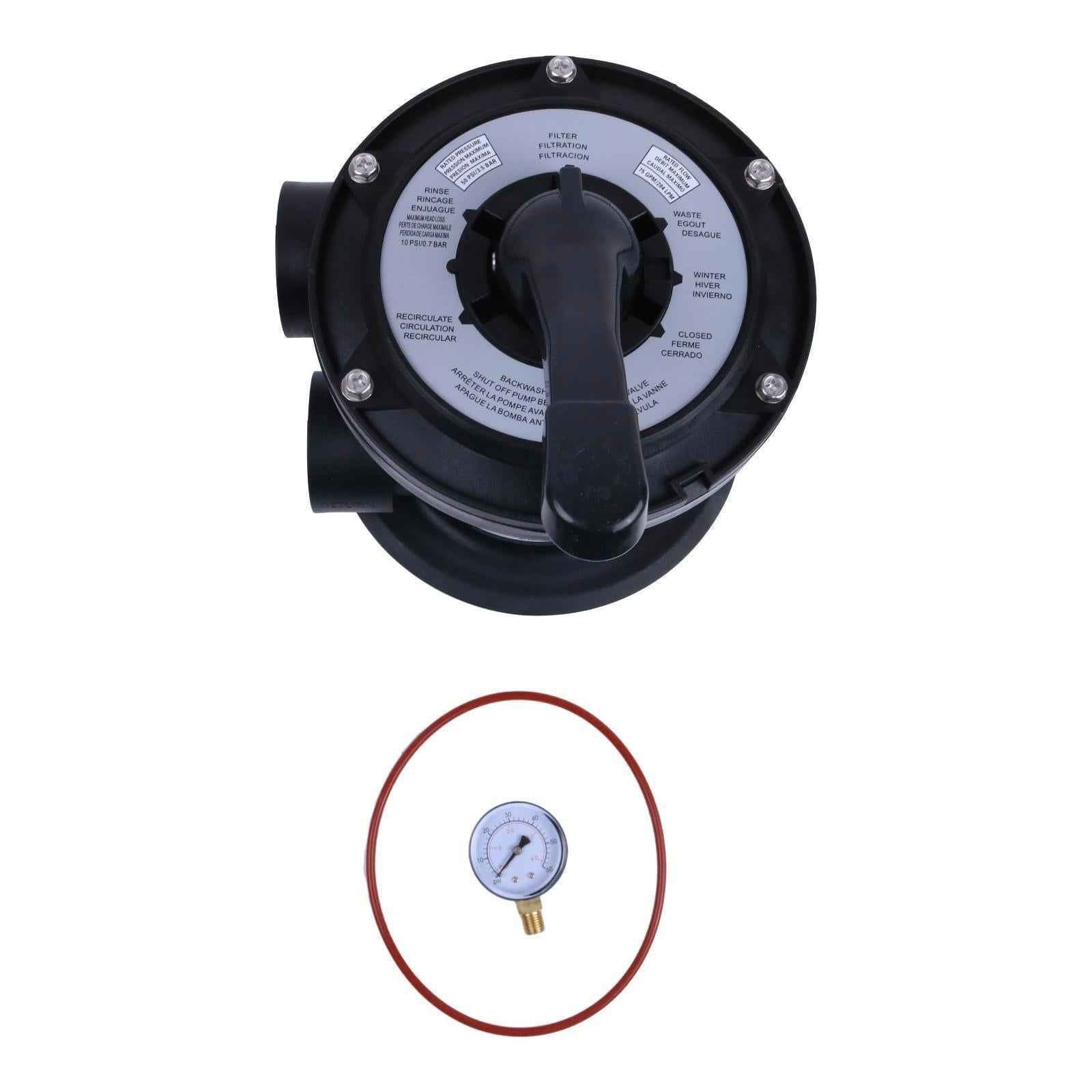 Vari-Flo Control 1-1/2" FIP Top Mount Multiport Valve SP0714T  for Hayward