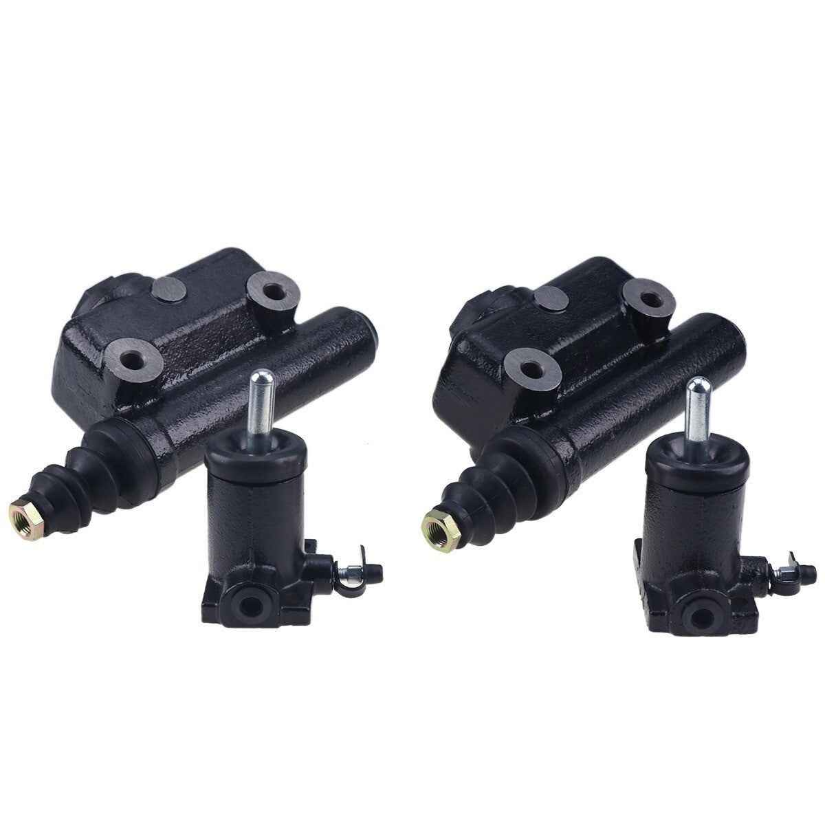 2 Sets Brake Master Slave Cylinder Kit A51976 L25419 For Case Backhoe 480C 580C