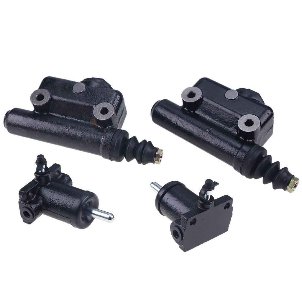 2 Sets Brake Master Slave Cylinder Kit A51976 L25419 For Case Backhoe 480C 580C