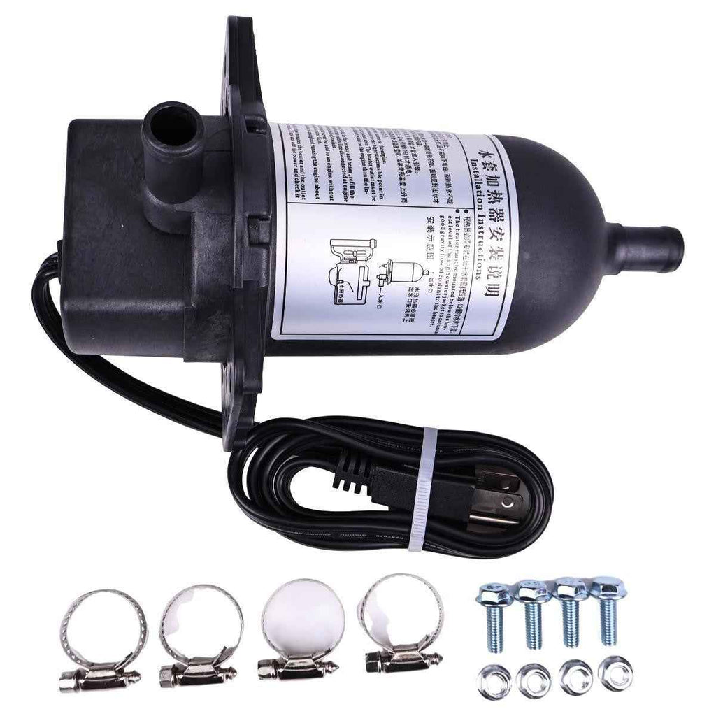 Block Heater TPS151GT8-000 for Perkins Engine 1500 Watt 120V 12.5 Amps  w/Plug