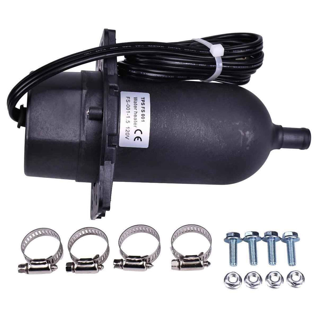 Block Heater TPS151GT8-000 for Perkins Engine 1500 Watt 120V 12.5 Amps  w/Plug