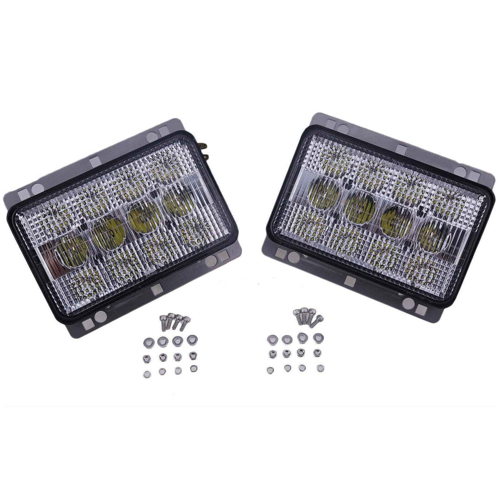 2Pcs LED Headlight AL152328 RE269110 For John Deere 5045D 5055D 5625 6120 6320+