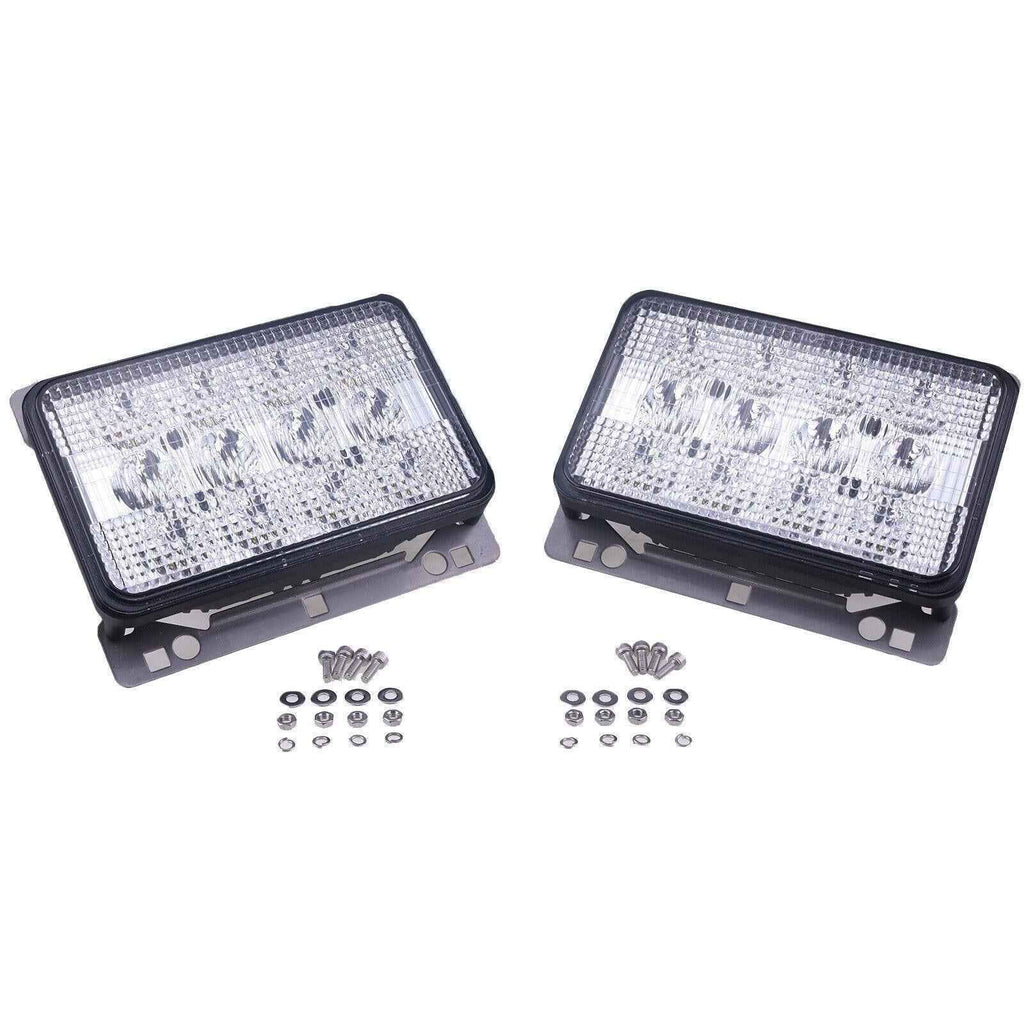 2Pcs LED Headlight AL152328 RE269110 For John Deere 5045D 5055D 5625 6120 6320+