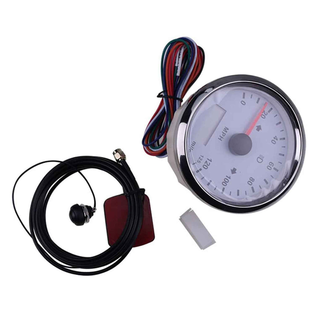 125MPH GPS Speedometer Adjustable for Boat Car 3 3/8 12V 24V w/Backlight
