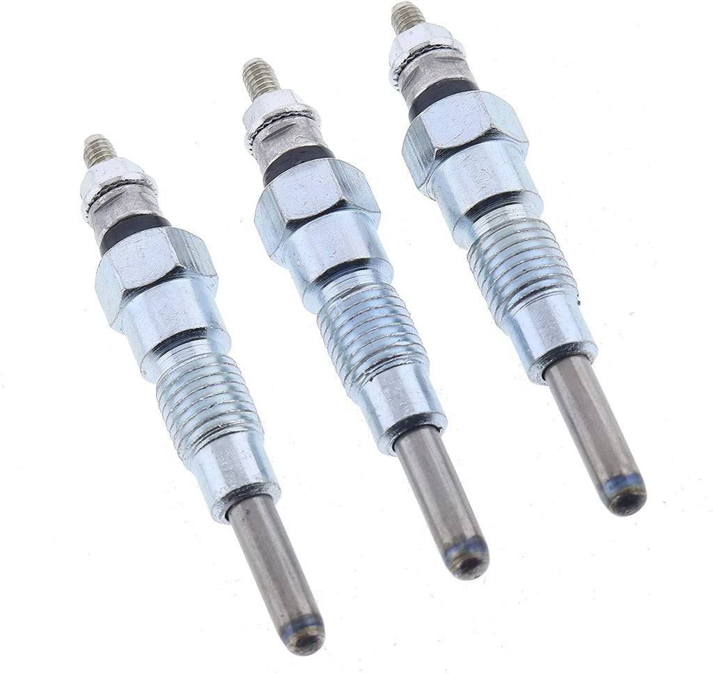 3X Glow Plugs M811937 MIU802457 for John Deere Yanmar 3TNV76 3TNM74 3TNV70