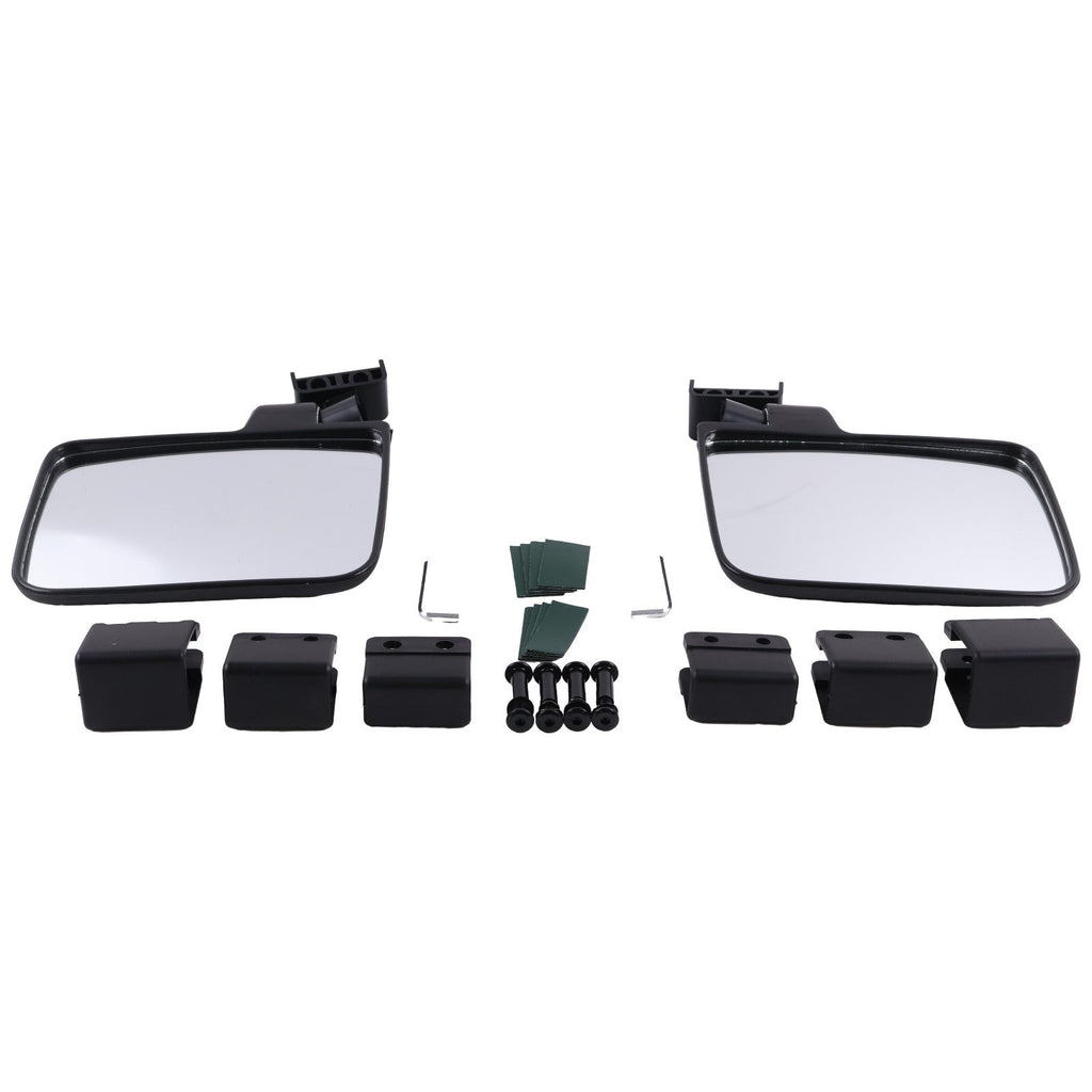 No Drilling Side Rear View Mirrors For EZGO Yamaha Club Car Golf Cart