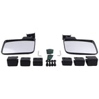 No Drilling Side Rear View Mirrors For EZGO Yamaha Club Car Golf Cart