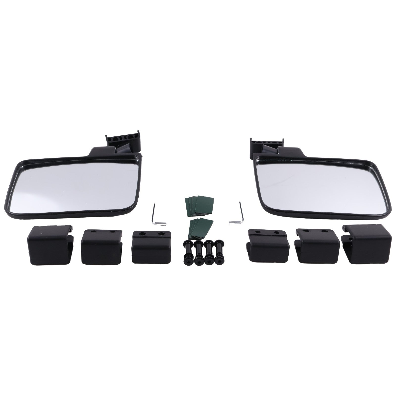 No Drilling Side Rear View Mirrors For EZGO Yamaha Club Car Golf Cart