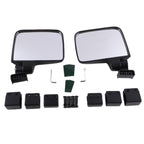 No Drilling Side Rear View Mirrors For EZGO Yamaha Club Car Golf Cart